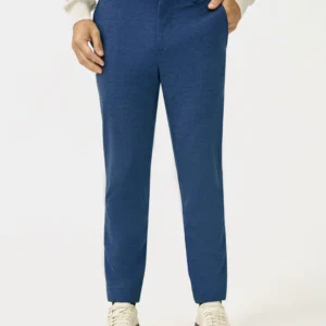 Lucaso Prussian Blue Slim Fit Power Stretch Pants