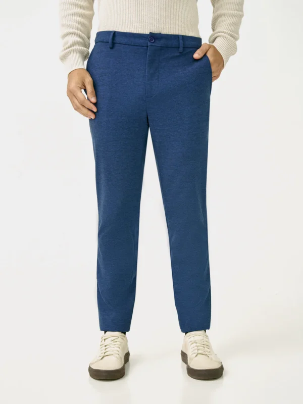 Lucaso Prussian Blue Slim Fit Power Stretch Pants