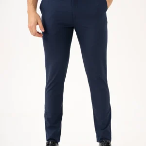 Lucaso Daily Navy Slim Fit Stretch Formal Pants