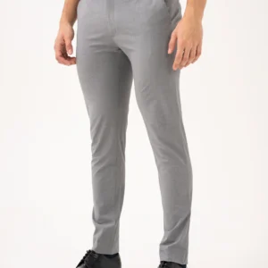 Lucaso Effortless Grey Slim Fit Stretch Formal Pants