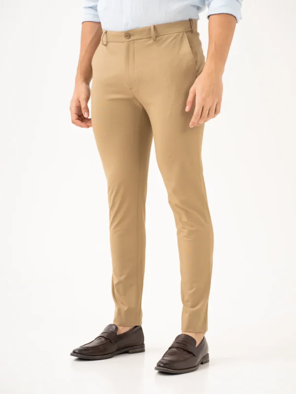 Somewhere Khaki Slim Fit Stretch Formal Pants Lucaso - Image 2